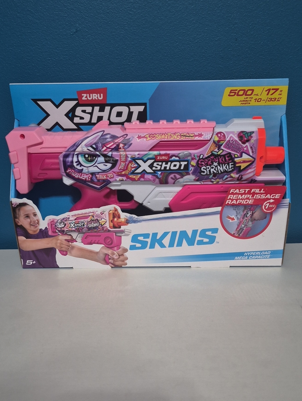 X-Shot Skins Pink Foam Dart Blaster